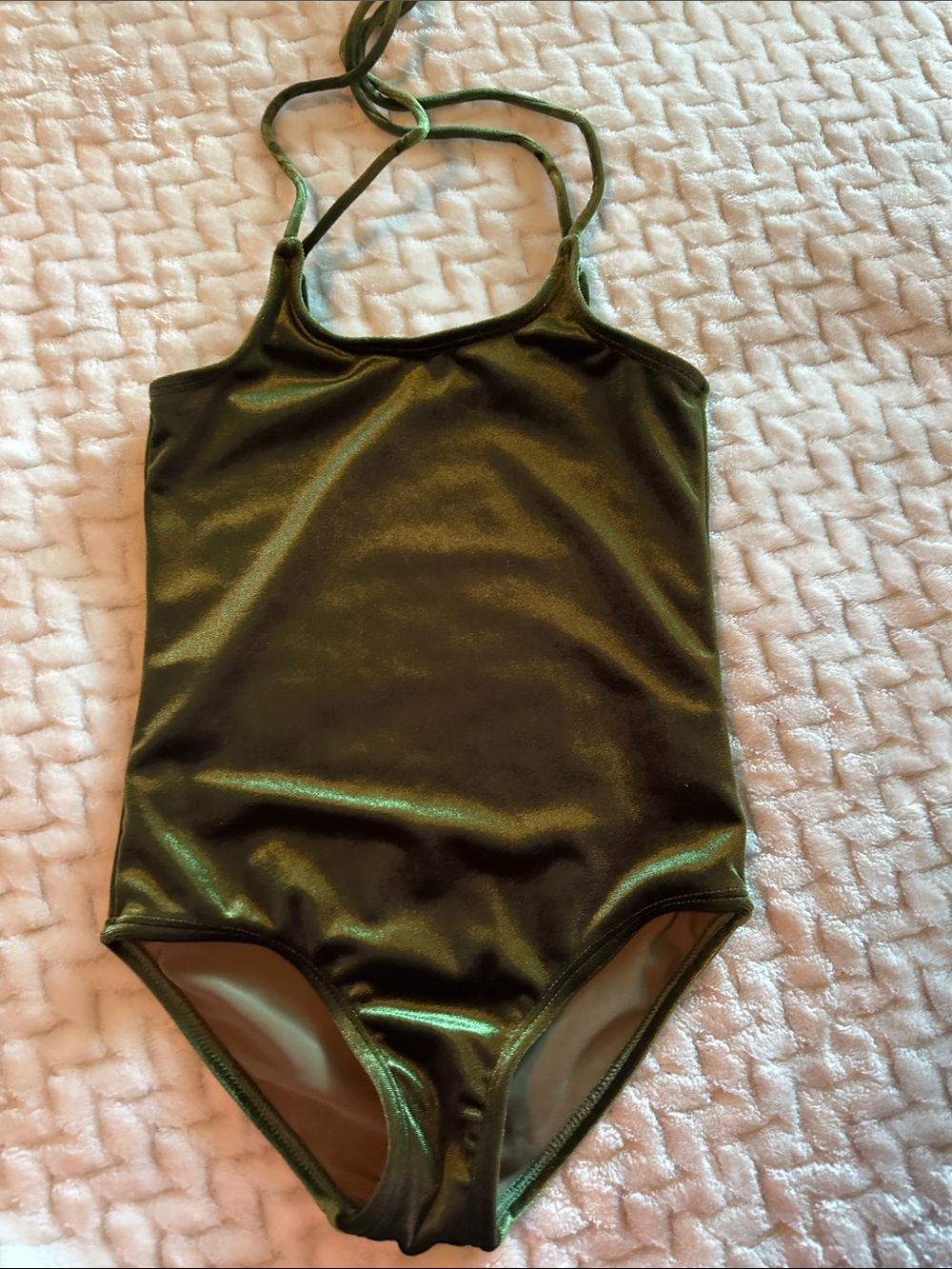 Girls Green Shimmer Dance Leotard - Brand: